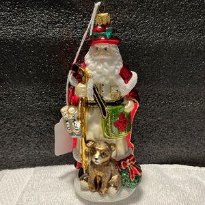 Hockey / Canada Santa Christmas tree ornament NWT
